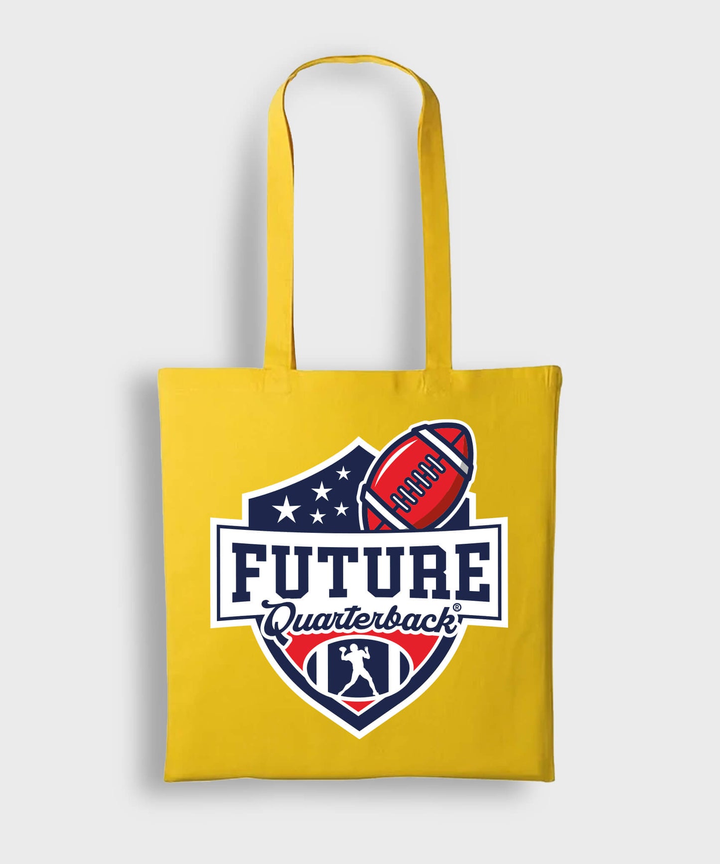 Cotton Shopping Bag - Yellow - Future Quarterback