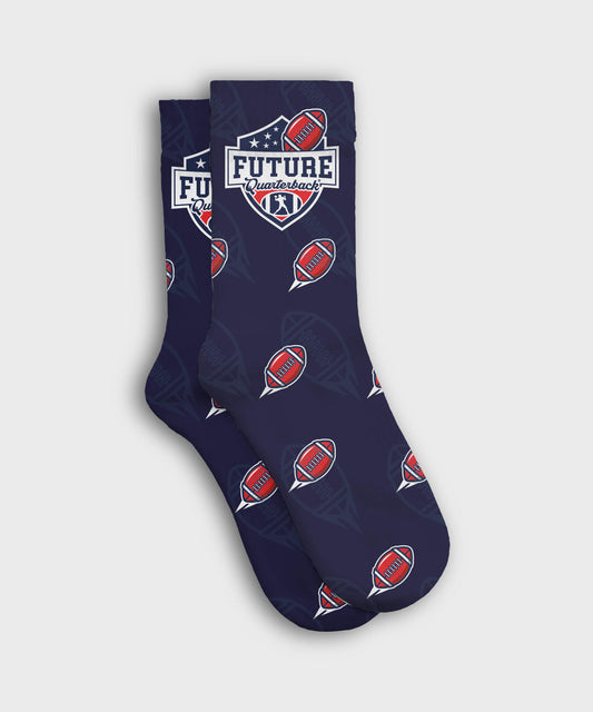 Future Quarterback Kids Socks - Navy