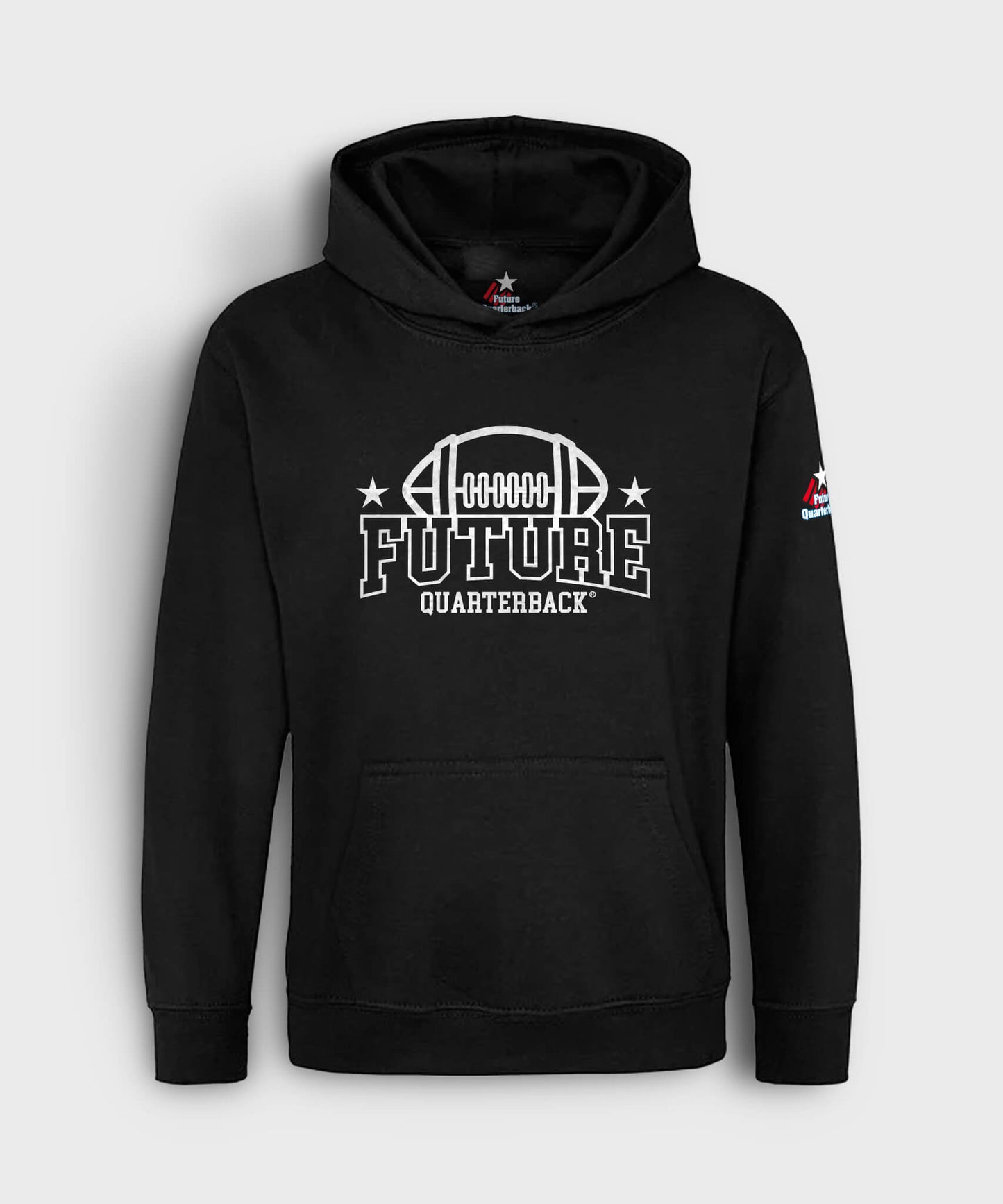 Future Quarterback Outline Hoodie - Black