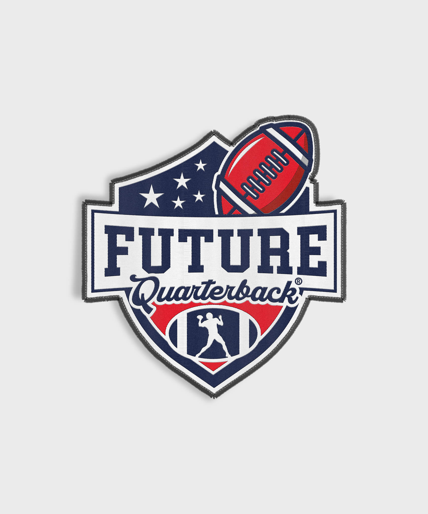 Shield Iron On Patch - Future Quarterback