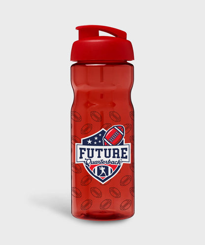 Plastic Sports Bottle - Red - Future Quarterback