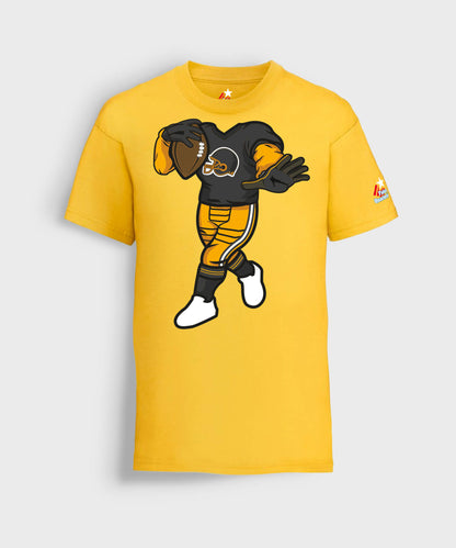 Future Quarterback Kids Short Sleeve T-Shirt - Yellow